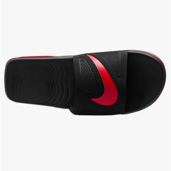 NIKE 👟 LIKE NEW AIR MAX CIRRO RED/BLACK VEGAN SYNTHETIC SANDAL SLIDES Men’s 13 - Picture 6 of 13